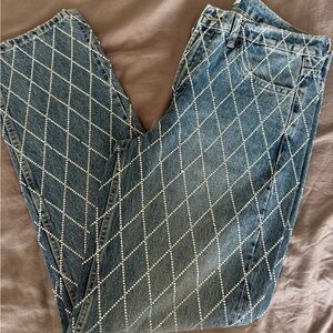 Zara Rhinestone denim